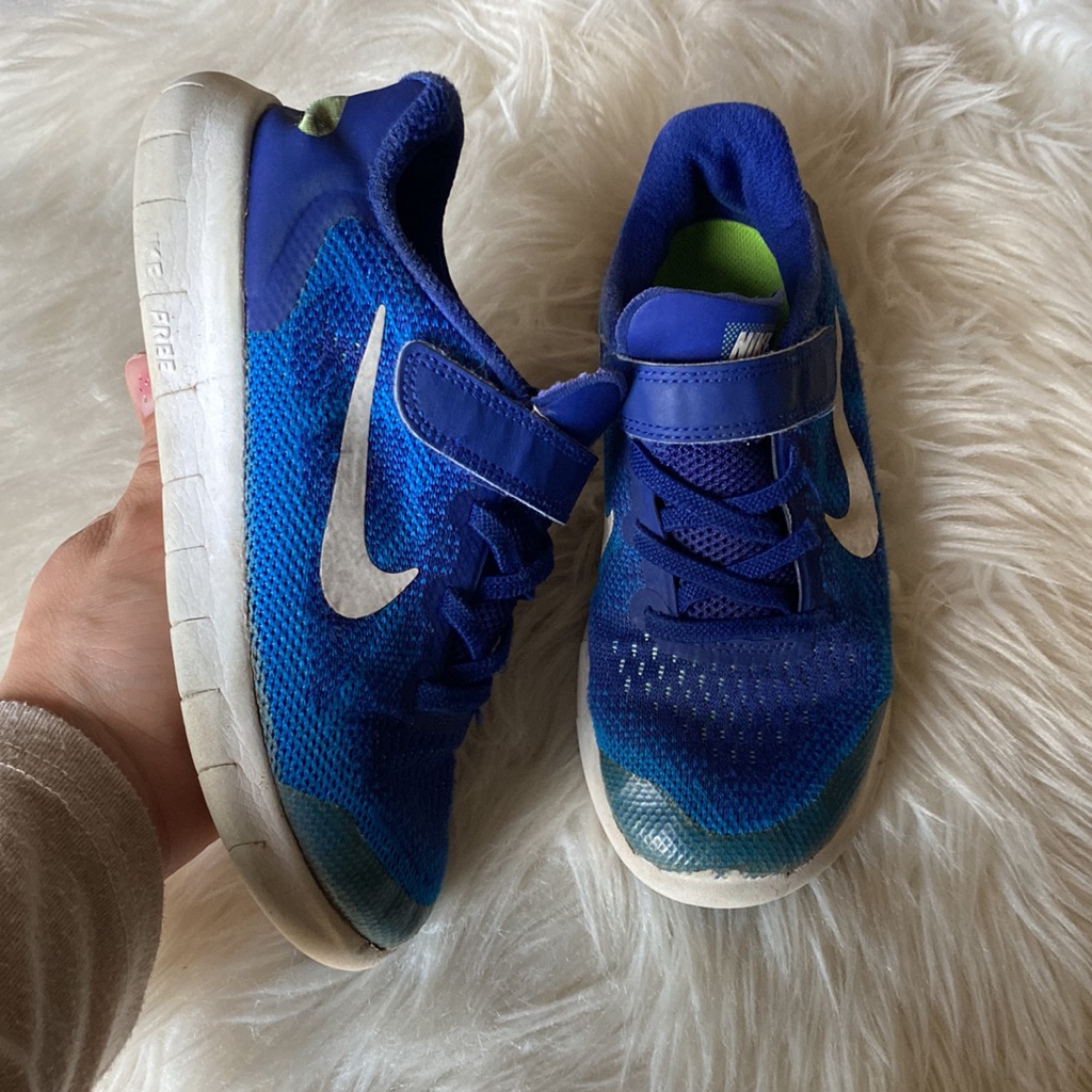 Boys Nike Free Run Rn Velcro Slip Onsize 2